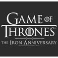 thumbnail image 2 of Women's Game of Thrones Iron Anniversary White Logo  Graphic Tee Black X Large, 2 of 4