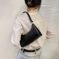 thumbnail image 4 of Bolsos pequeños y monederos con patrón de cocodrilo Retro para mujer, bolsos de hombro para axila, bolsos de mano de cuero PU para mujer, bolso de mano.-zmt, 4 of 5