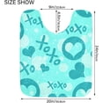 thumbnail image 3 of Bathroom Rug Mats Teal Cute Hearts Print, Bath Mats for Bathroom Non-Slip, Super Soft and Water Absorbent, Microfiber Bath Rugs, Bathroom Rugs for Bathroom Floor, Tub and Shower, 17.3"x13.4", 3 of 4