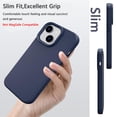 thumbnail image 3 of Funda de silicona EUMADOVE para iPhone 13/14, resistente a golpes, azul, 3 of 9