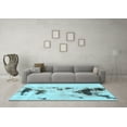thumbnail image 3 of Ahgly Company Indoor Rectangle Abstract Light Blue Modern Area Rugs, 8' x 12', 3 of 4