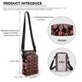 thumbnail image 6 of HELLHERO Black Cat with Shoulder Strap 2 Zippers Outdoor Daily Use Women Messenger Bag with Adjustable Strap Polyester 4.33x1.97x7.09 for Unisex, 6 of 7