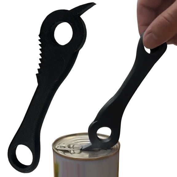 Can Tab Opener - Tab Lifter Tool - Compact Kitchen Gadget - Easy Can Opening - Portable Pocket Opener - 1 Piece - Black