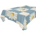 thumbnail image 4 of BZSMCE Square Tablecloth Daisy Delight on Blue Pattern Tableclothes, 4 of 9