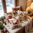 thumbnail image 3 of Christmas Indoor Decorations 2026 4 Pack Christmas Decorative Throw Pillow Covers Stereo Visual Holiday Cushion Slipcovers Pillow Cases With Hidden Zipper For Sofa Couch, 3 of 7