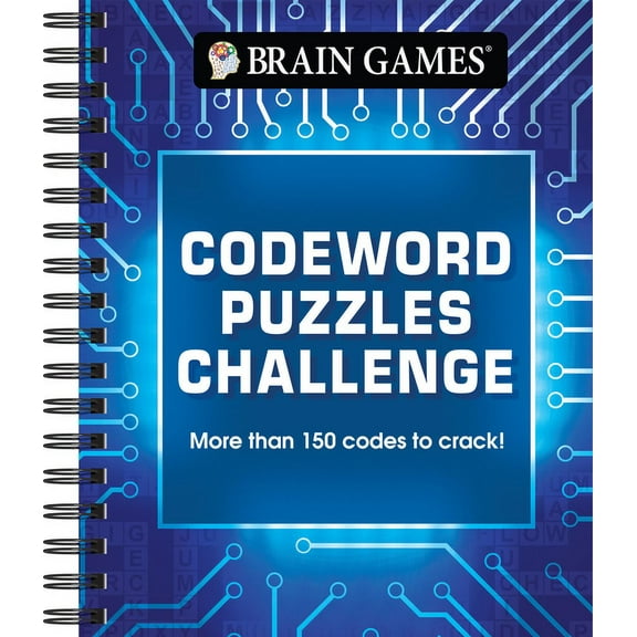 Brain Games Brain Games - Codeword Puzzles Challenge, (Spiral-Bound)