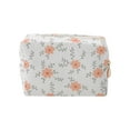 thumbnail image 1 of Ofertas Únicas 1 Pc Bolsa de Maquillaje Portátil Impresa Naranja Rosa de Poliéster, 1 of 5