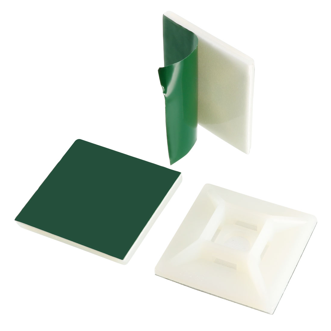 50pcs Self Adhesive Cable Tie Mounts Wire Base Holders 28mm x 28mm