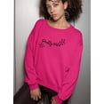 thumbnail image 2 of Pretty Wild Honey Leopard Heart Sweatshirt Women -Image by Shutterstock, Female 3X-Large, 2 of 4