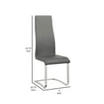 thumbnail image 5 of Leatherette Dining Chair with Breuer Style Set of 4 Gray, 5 of 5