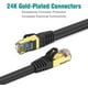 Tera Grand - 50FT - Premium CAT7 Double Blindé 10 Gigabit 600MHz Câble de Brassage Ethernet pour Modem Routeur Réseau LAN, – image 5 sur 5