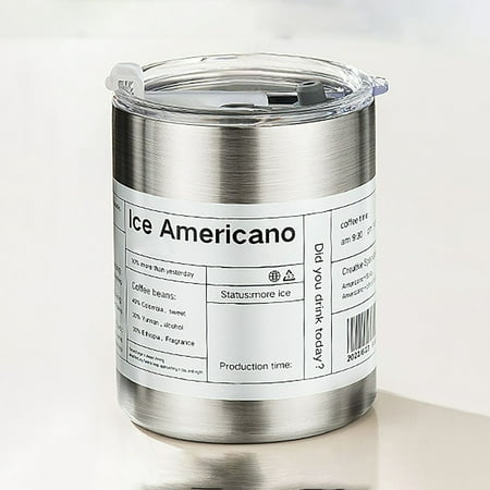 

Fall Decor American Stainless Steel Coffee Cup Portable High Value Takeaway Accompanying Cup Insulation Water Cup With Straw Latte Cup