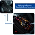 thumbnail image 5 of Musical Note Soft Furry Printed Car Armrest Pad Mat Accessory - 12.5x8.2 Inch Comfortable Armrest Accessories, 5 of 6