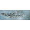 thumbnail image 2 of Withaar, Rian 18x9 White Modern Wood Framed Museum Art Print Titled - FEATHER I, 2 of 4