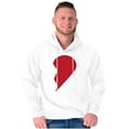 thumbnail image 4 of Other Half Heart Cute Matching Set Hoodie Sweatshirt Women Men Brisco Brands L, 4 of 7