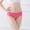 Hot Pink, variant on Women Lightweight Comfort Low Waist Seamless Elastic Fit Soft Daily Briefs Workout Briefs