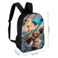 thumbnail image 2 of Los Cuatro Fantásticos-theme Backpack, Campus style schoolbag Bookbag with Adjustable Shoulder Straps And Large Zip Compartment, Unisex Travel Bags., 2 of 6