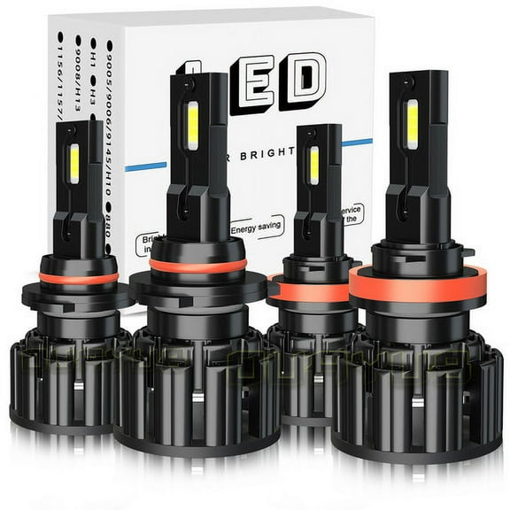 LED Headlight High Low Beam Bulbs 6000K Cool White for 2009-2012 Chevrolet Traverse