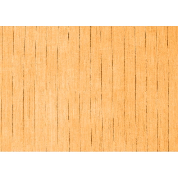 Ahgly Company Indoor Rectangle Solid Orange Modern Area Rugs, 2' x 5'