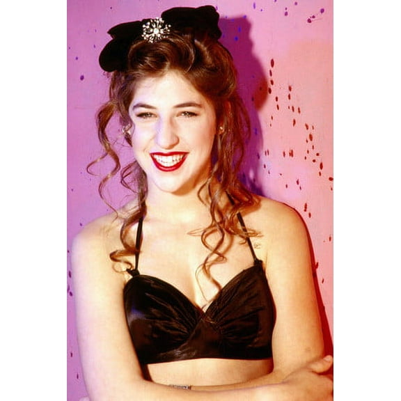 Mayim Bialik Striking Glamour Pin Up In Black Bikini Top 24X36 Poster