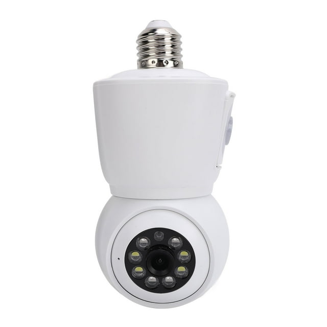 Cámara De Seguridad WiFi, Monitoreo Remoto 110-240V Binocular Incorporado Reflector Brillante Cámara De Bombilla De Luz Exterior Para Apartamento