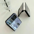 thumbnail image 4 of For Samsung Galaxy Z Flip3 5G Glossy Glass Lovely Bear Shockproof Fold Back Case, 4 of 8