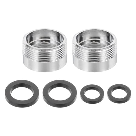 2Pcs Faucet Aerator Adapter, M20 Female to M22 Male with Washer, 13mm Length