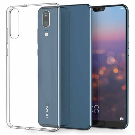 Huawei P20 / P20 Pro Case, Crystal Clear Transparent Silicone Gel Phone (Best Telephone Deals Uk)