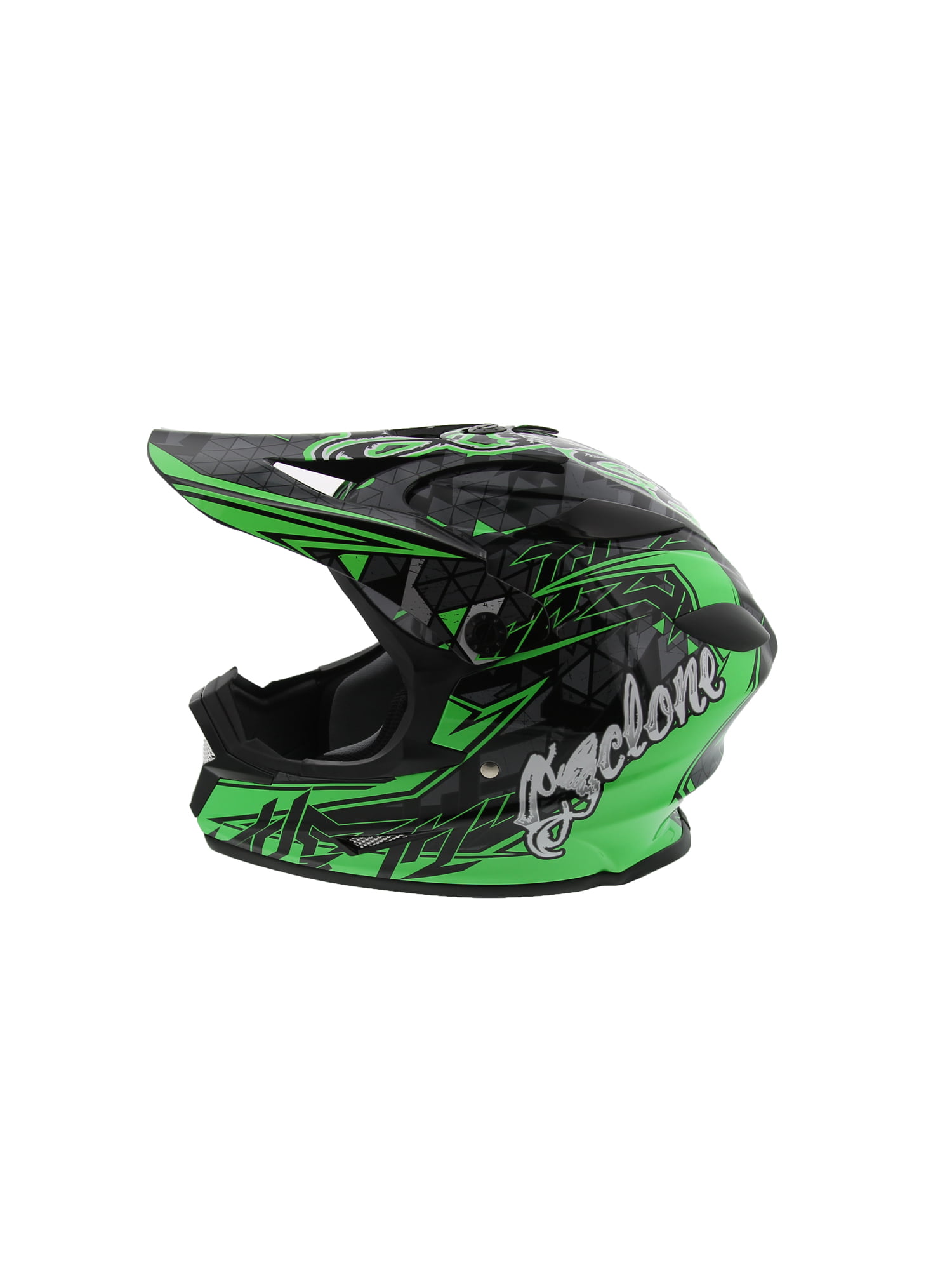 New Black Off Road Quad Motocross Motorbike Motorcycle Helmet MX Visor ECE Sport 
