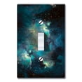 thumbnail image 1 of WIRESTER 1-Gang Toggle Wall Plate/Switch Plate Cover, Blue Sky Galaxy Nebula, 1 of 5