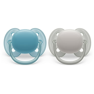 Philips Avent Ultra Soft Pacifier 6-18M, Misty Dawn / Silk Beige, 2 Pack SCF091/17
