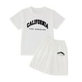 thumbnail image 4 of Gelikeya Clothes for Girls 10-12 Clothes for Girls Toddler Summer Clothes Girls Teen Girls 2 Piece Outfits Girls' Sportswear Set (White, 11-12 Years), 4 of 4