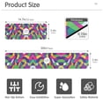 thumbnail image 3 of Yayeee Faucet Mat for Kitchen Sink 14.7" Diatomite Long Splash Guard Pad, Colorful Plaid, 3 of 7