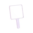 thumbnail image 4 of Handheld Mirror Compact Hand Mirror Cosmetic Mirror Portable Makeup Mirror Small Cute Hand Mirror for Desk Bedroom Dressing Table Girlfriend Light Violet, 4 of 8