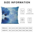 thumbnail image 5 of Nawypu  Flower Throw Pillow Cushion Cover, Orchid Floral Design with Reflection to a River Water Image Photo, Decorative Square Accent Pillow Case,Blue White, 5 of 5