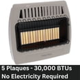 thumbnail image 6 of World Marketing of America KWP524 Wall Heater Infrared 5-Plaq Lp 30K with Thermostat, 6 of 14