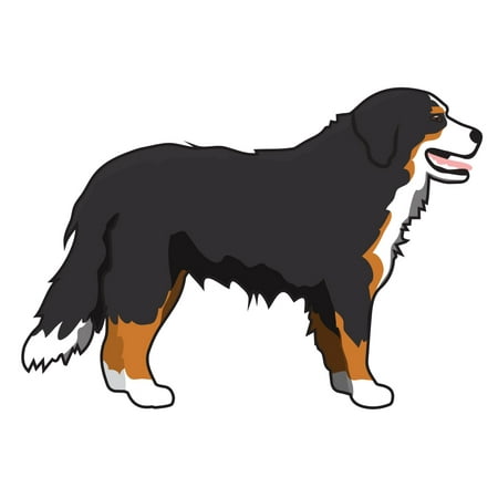 Bernese Mountain Dog Decal | Indoor/Outdoor | Dog Lover Super Cute Sticker for SUV Windows, Dorm Rooms, Bedroom, Offices | SignMission personalized gift |