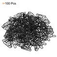 thumbnail image 3 of Unique Bargains Paper Clip Coated Letter A Shape Alphabet Clips, Black, 100 Count, 3 of 6