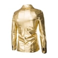 thumbnail image 5 of SNOWSONG Slim Fit Suits for Men Mens Formal Wear Men's Suits Business Wedding Party Stamping Suit Jacket Vest Pants Suit Three Piece Set Men's Suits Gold L, 5 of 5