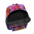 thumbnail image 6 of FORMRS School Backpack with Front Zippered Pocket 12" Elementary Student Travel Daypack, Large Purple Flowers, 6 of 6