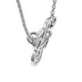 thumbnail image 4 of SuperJeweler F Initial Necklace in White Gold With 5 Diamonds, Serif Style, With Free 18 inch Cable Chain, for Women, 4 of 7