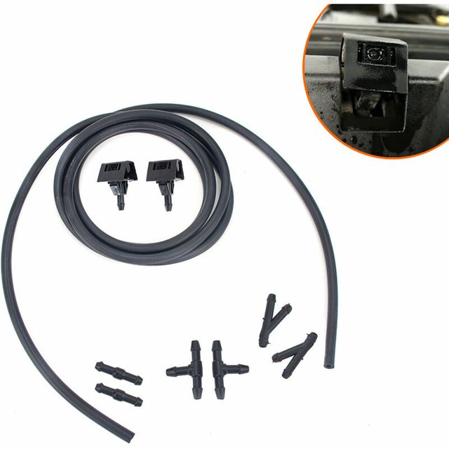 DECKON Passend für Nissan Frontscheiben-Wasserdüse Nissan mit Schlauchanschluss-Set 28932-JD000 1 Paar Wasserdüsen Kuyhfg Bienvenido a Kuyhfg
