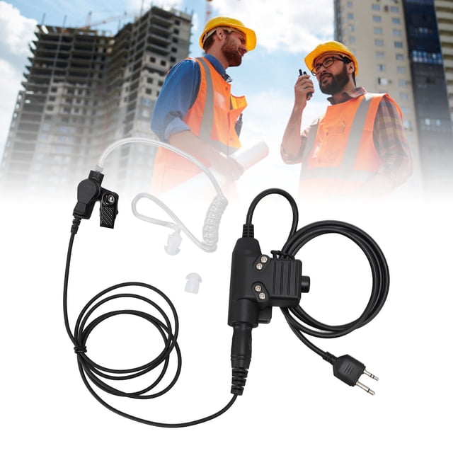 Micro Radio Bidirectionnel Oreillette, Micro Radio Bidirectionnel Casque Réglable pour ALAN 421 441 443 445 Sport