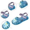 thumbnail image 6 of JDEFEG Girls' Sandals Jelly Shoes Comfort Summer Outdoor Casual Beach Shoes with Flower Bowknot Non Slip Walking Shoes Girl Beach Sandals Shoes Blue Size 12.5, 6 of 6