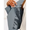 thumbnail image 5 of Women's Work Office Blazer Collarless Business Casual Suit Jacket Cropped Blazer XS Grey, 5 of 6