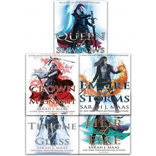 Throne Of Glass Series Collection 5 Books Set By Sarah J