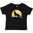 thumbnail image 3 of Inktastic Wolf Wilderness Mountains Moon Boys or Girls Baby T-Shirt, 3 of 5