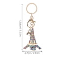 thumbnail image 2 of OUNONA Eiffel Tower Keychain Parisian Style Decorative Charm Multi Colored 1Set, 2 of 8