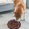 thumbnail image 5 of Btomtd Slow Feeder Dog Bowls Made of Silicone, Non-Slip Suction Cup Base Pet Bowls, Fun Pattern Cat Bowls to Encourage Chewing, Household Halloween Decor Cat Food Bowl, Purple, 5 of 6