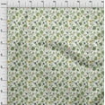 thumbnail image 4 of oneOone Silk Tabby Forest Green Fabric Asian Pottery Floral Fabric For Sewing Printed Craft Fabric By The Yard 42 Inch Wide, 4 of 4
